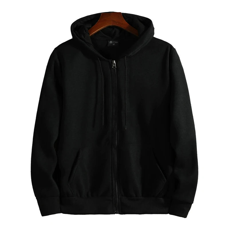 Zipper Hoodies Women/Men Trendy Long Sleeve Hooded Fleece Sweatshirt Casual Campus Streetwear Sportswear Hot Sales High Quality